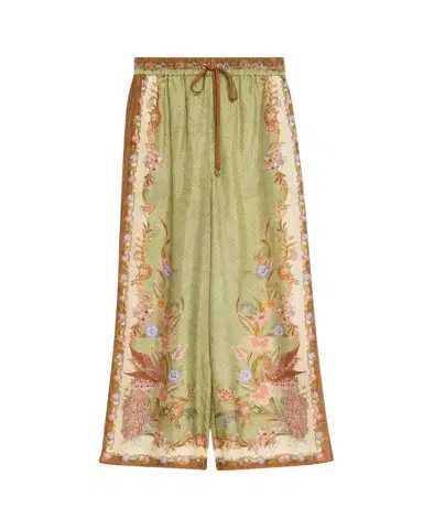 Zimmermann Indra Silk Drawstring Pants | Thumbnail 1 Zimmermann Indra Silk Drawstring Pants | Thumbnail 1