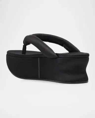 Balenciaga 90mm Gaeta Satin Platform Thong Sandals | Thumbnail 3 Balenciaga 90mm Gaeta Satin Platform Thong Sandals | Thumbnail 3