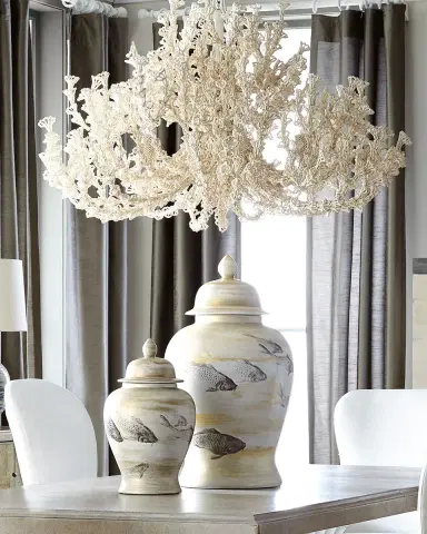 Palecek Seychelles Coco Chandelier | Thumbnail 3 Palecek Seychelles Coco Chandelier | Thumbnail 3