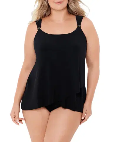 Miraclesuit Plus Size Dazzle Underwire Tankini Top | Thumbnail 1 Miraclesuit Plus Size Dazzle Underwire Tankini Top | Thumbnail 1