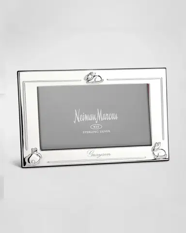 Cunill America Personalized Photo Frame With Bunnies, 6x4 | Thumbnail 2 Cunill America Personalized Photo Frame With Bunnies, 6x4 | Thumbnail 2