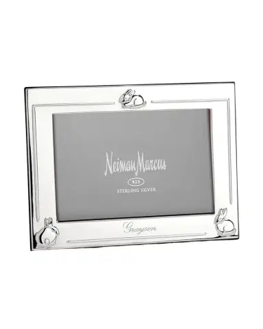 Cunill America Personalized Photo Frame With Bunnies, 6x4 | Thumbnail 1 Cunill America Personalized Photo Frame With Bunnies, 6x4 | Thumbnail 1
