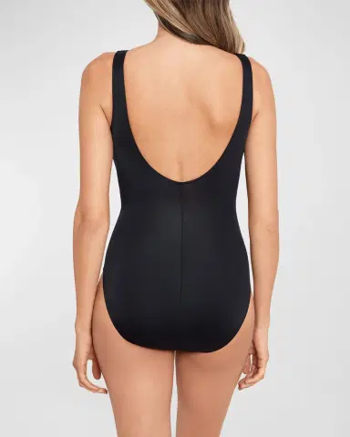 Miraclesuit Razzle Dazzle Front-Zip Slimming One-Piece Swimsuit | Thumbnail 2 Miraclesuit Razzle Dazzle Front-Zip Slimming One-Piece Swimsuit | Thumbnail 2