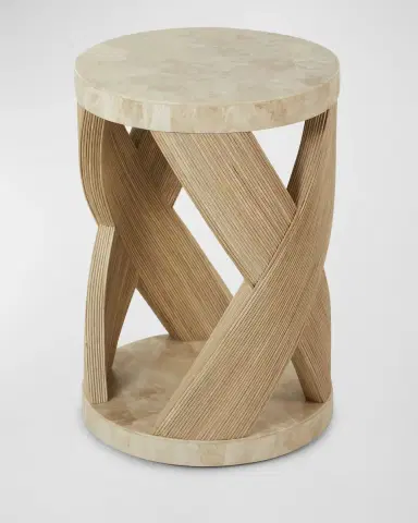 Palecek Blair Rattan Side Table | Thumbnail 2 Palecek Blair Rattan Side Table | Thumbnail 2