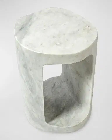 Palecek Bianca Marble Side Table | Thumbnail 2 Palecek Bianca Marble Side Table | Thumbnail 2