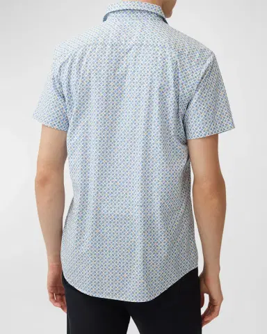 Rodd & Gunn Men's Glenariffe Geometric-Print Short-Sleeve Shirt | Thumbnail 3 Rodd & Gunn Men's Glenariffe Geometric-Print Short-Sleeve Shirt | Thumbnail 3