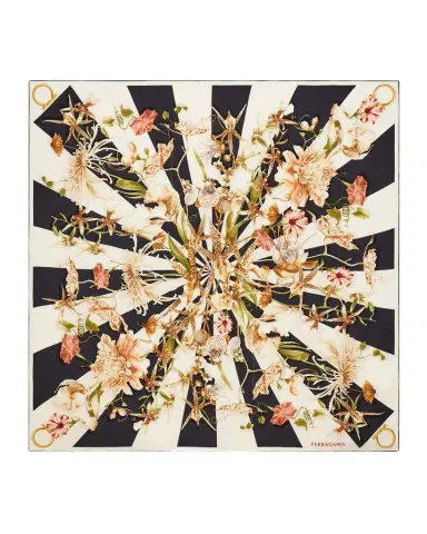 Ferragamo Floral Gaia Silk Square Scarf | Thumbnail 1 Ferragamo Floral Gaia Silk Square Scarf | Thumbnail 1