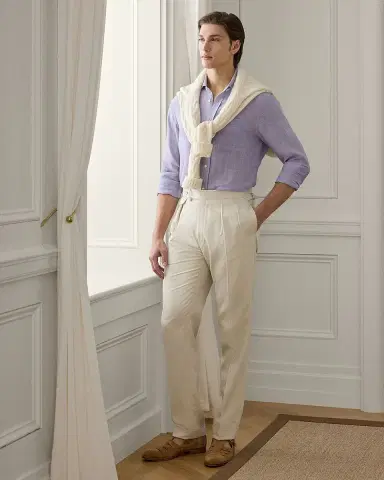 Ralph Lauren Purple Label Linen Chambray Shirt | Thumbnail 7 Ralph Lauren Purple Label Linen Chambray Shirt | Thumbnail 7