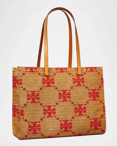 Tory Burch T Monogram Large Jacquard Tote Bag | Thumbnail 4 Tory Burch T Monogram Large Jacquard Tote Bag | Thumbnail 4