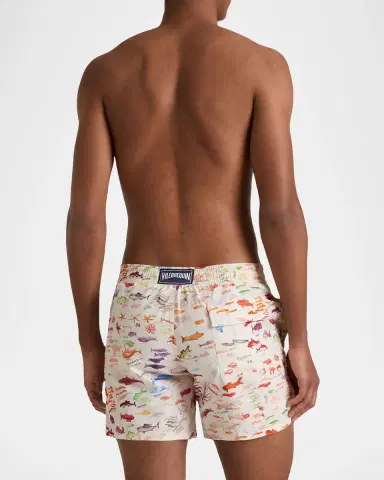 Vilebrequin x Fabrice Hyber Men's Pescador Swim Shorts | Thumbnail 3 Vilebrequin x Fabrice Hyber Men's Pescador Swim Shorts | Thumbnail 3