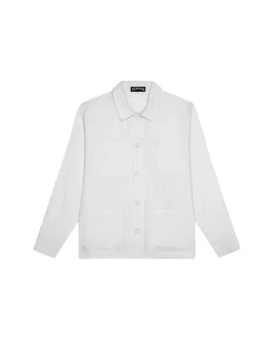 Vilebrequin Men's Linen Patch-Pocket Overshirt | Thumbnail 1 Vilebrequin Men's Linen Patch-Pocket Overshirt | Thumbnail 1