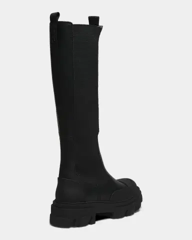 Ganni Cleated Leather High Chelsea Boots | Thumbnail 2 Ganni Cleated Leather High Chelsea Boots | Thumbnail 2