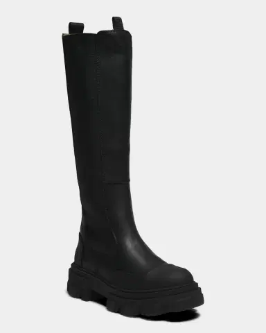 Ganni Cleated Leather High Chelsea Boots | Thumbnail 5 Ganni Cleated Leather High Chelsea Boots | Thumbnail 5