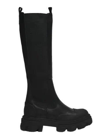 Ganni Cleated Leather High Chelsea Boots | Thumbnail 1 Ganni Cleated Leather High Chelsea Boots | Thumbnail 1