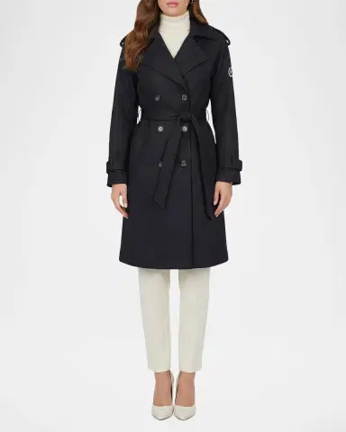 Gorski Wool Belted Double-Breasted Trench Coat | Thumbnail 2 Gorski Wool Belted Double-Breasted Trench Coat | Thumbnail 2
