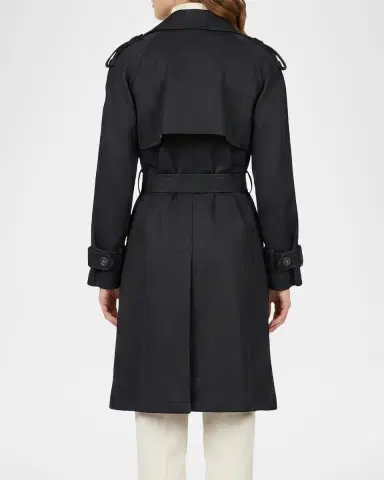 Gorski Wool Belted Double-Breasted Trench Coat | Thumbnail 3 Gorski Wool Belted Double-Breasted Trench Coat | Thumbnail 3