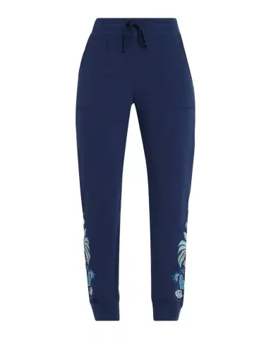 Johnny Was Floral Embroidered French Terry Ankle Joggers | Thumbnail 1 Johnny Was Floral Embroidered French Terry Ankle Joggers | Thumbnail 1