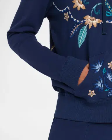 Johnny Was Embroidered Modern Zip-Up Hoodie | Thumbnail 5 Johnny Was Embroidered Modern Zip-Up Hoodie | Thumbnail 5