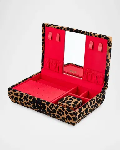 Wolf Savanna Leopard Print Medium Jewelry Box | Thumbnail 3 Wolf Savanna Leopard Print Medium Jewelry Box | Thumbnail 3