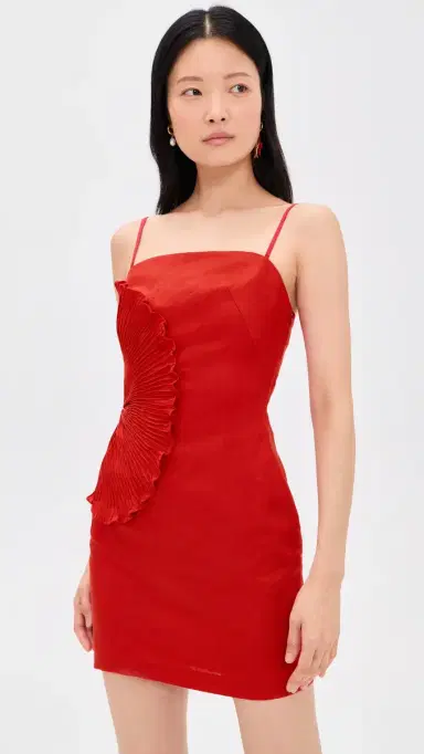 ANDRES OTALORA Respiro Lento Linen Dress Coral | Thumbnail 2 ANDRES OTALORA Respiro Lento Linen Dress Coral | Thumbnail 2