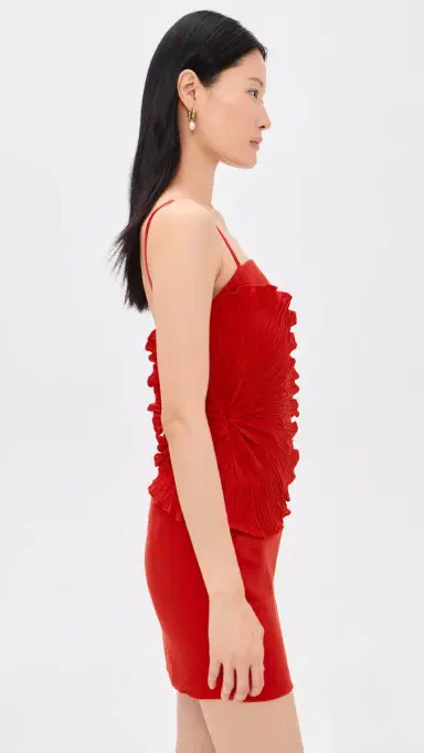 ANDRES OTALORA Respiro Lento Linen Dress Coral | Thumbnail 4 ANDRES OTALORA Respiro Lento Linen Dress Coral | Thumbnail 4