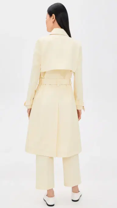 Renggli Cotton Twill Trench Coat Buttercream | Thumbnail 3 Renggli Cotton Twill Trench Coat Buttercream | Thumbnail 3