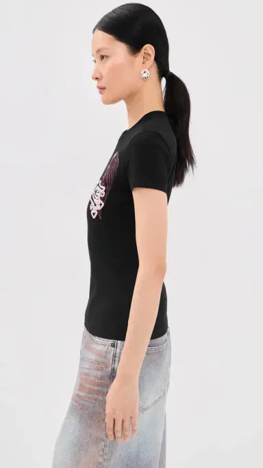 Off-White Swarovski Double Eagle Slim Tee Black | Thumbnail 4 Off-White Swarovski Double Eagle Slim Tee Black | Thumbnail 4