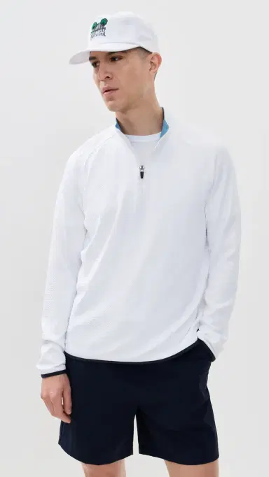 Rhone Founder's Golf 1/4 Zip Bright White L | Thumbnail 2 Rhone Founder's Golf 1/4 Zip Bright White L | Thumbnail 2