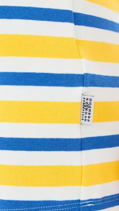 MM6 Maison Margiela Mini T-Shirt Dress Yellow/Blue/Off White | Thumbnail 5 MM6 Maison Margiela Mini T-Shirt Dress Yellow/Blue/Off White | Thumbnail 5