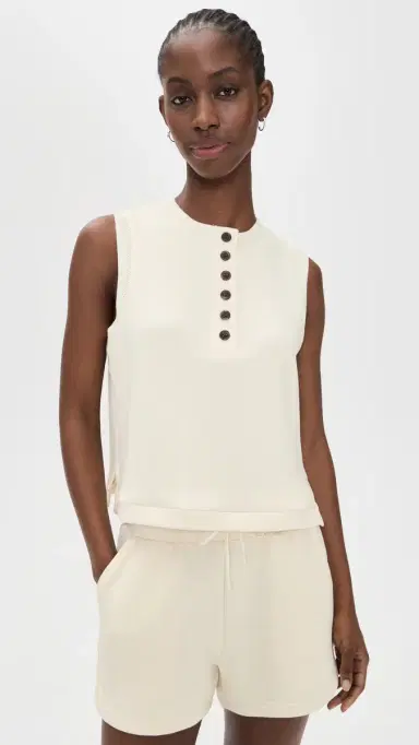 Varley Marla Button Tank Pristine L | Thumbnail 2 Varley Marla Button Tank Pristine L | Thumbnail 2