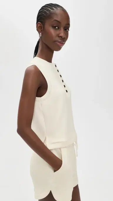 Varley Marla Button Tank Pristine L | Thumbnail 4 Varley Marla Button Tank Pristine L | Thumbnail 4