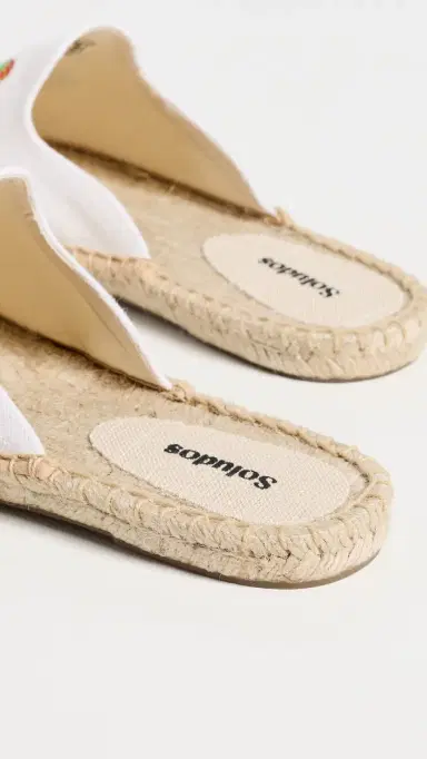 Soludos Espadrilles Mules Mini Strawberries/Oasis White | Thumbnail 4 Soludos Espadrilles Mules Mini Strawberries/Oasis White | Thumbnail 4