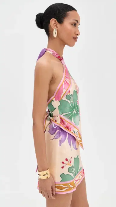 Retrofête Adelaide Dress Hibiscus Floral | Thumbnail 4 Retrofête Adelaide Dress Hibiscus Floral | Thumbnail 4