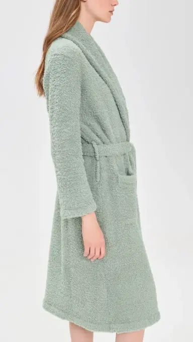 Barefoot Dreams CozyChic Adult Robe Wave | Thumbnail 4 Barefoot Dreams CozyChic Adult Robe Wave | Thumbnail 4