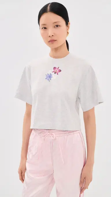 Off-White Mini Arrow Soft Life Crop Tee Grey Melange M | Thumbnail 2 Off-White Mini Arrow Soft Life Crop Tee Grey Melange M | Thumbnail 2
