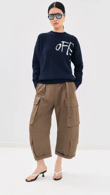 Off-White Bookish hared Crew Neck Sweater Night ky | Thumbnail 5 Off-White Bookish hared Crew Neck Sweater Night ky | Thumbnail 5