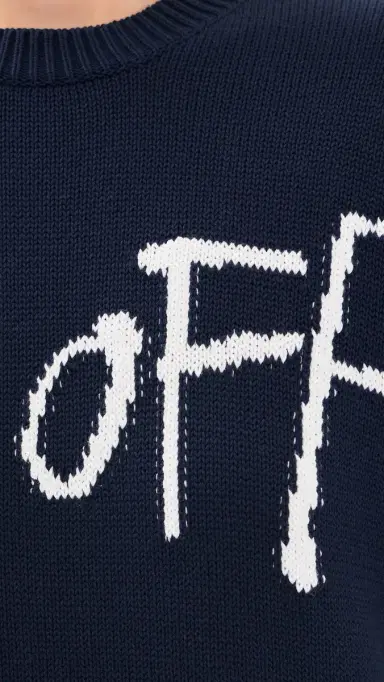 Off-White Bookish hared Crew Neck Sweater Night ky | Thumbnail 6 Off-White Bookish hared Crew Neck Sweater Night ky | Thumbnail 6