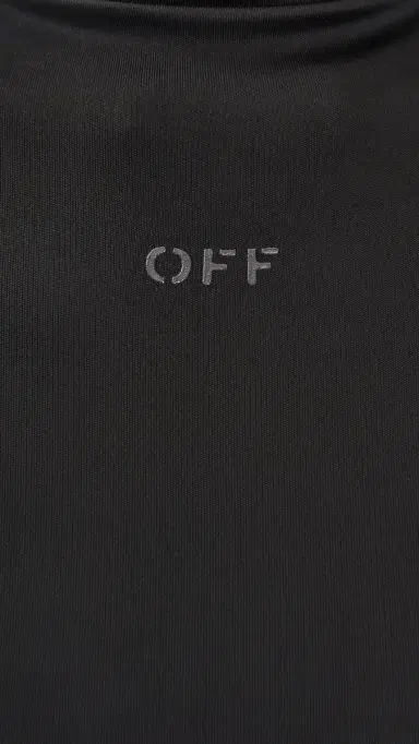 Off-White Fluid Jersey Midi Dress Black | Thumbnail 6 Off-White Fluid Jersey Midi Dress Black | Thumbnail 6
