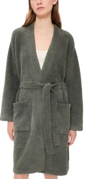 Barefoot Dreams CozyChic Solid Robe Olive Branch XXS/XS | Thumbnail 1 Barefoot Dreams CozyChic Solid Robe Olive Branch XXS/XS | Thumbnail 1