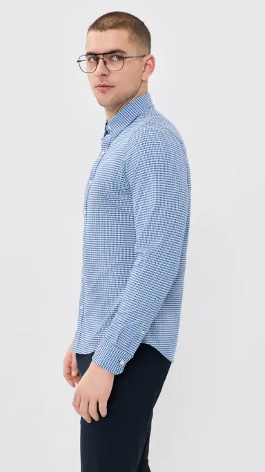 Rhone Commuter lim Fit Shirt Navy Gingham | Thumbnail 4 Rhone Commuter lim Fit Shirt Navy Gingham | Thumbnail 4