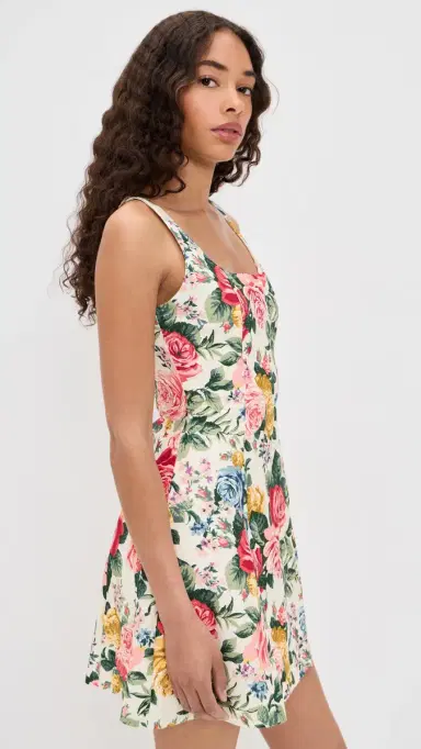 WAYF Rosemary Mini Dress Roses | Thumbnail 4 WAYF Rosemary Mini Dress Roses | Thumbnail 4