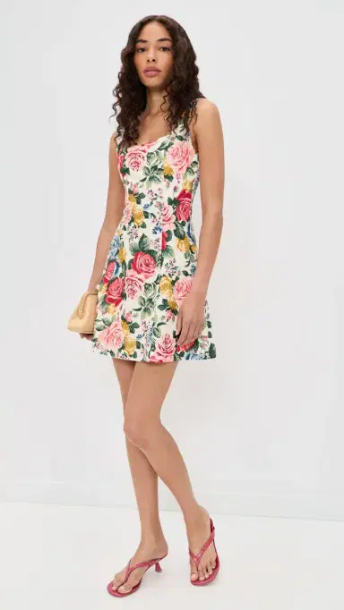 WAYF Rosemary Mini Dress Roses | Thumbnail 5 WAYF Rosemary Mini Dress Roses | Thumbnail 5