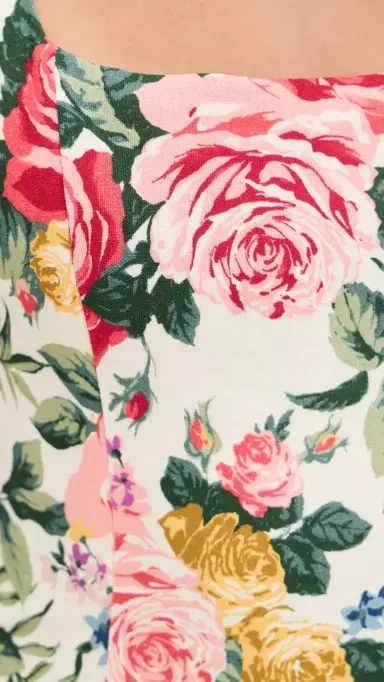 WAYF Rosemary Mini Dress Roses | Thumbnail 6 WAYF Rosemary Mini Dress Roses | Thumbnail 6