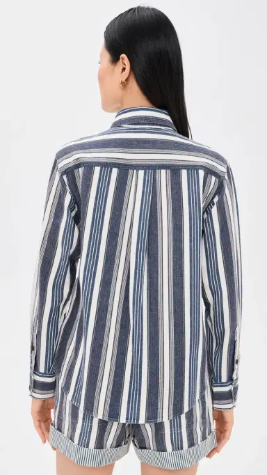 Isabel Marant Étoile Gelva Shirt Ecru/Blue | Thumbnail 3 Isabel Marant Étoile Gelva Shirt Ecru/Blue | Thumbnail 3