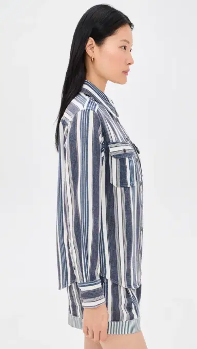 Isabel Marant Étoile Gelva Shirt Ecru/Blue | Thumbnail 4 Isabel Marant Étoile Gelva Shirt Ecru/Blue | Thumbnail 4