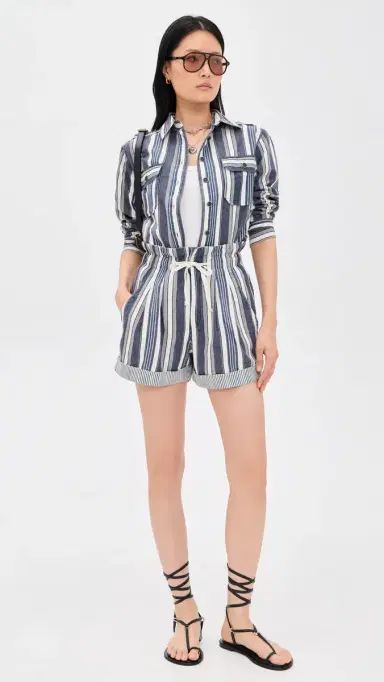 Isabel Marant Étoile Gelva Shirt Ecru/Blue | Thumbnail 5 Isabel Marant Étoile Gelva Shirt Ecru/Blue | Thumbnail 5