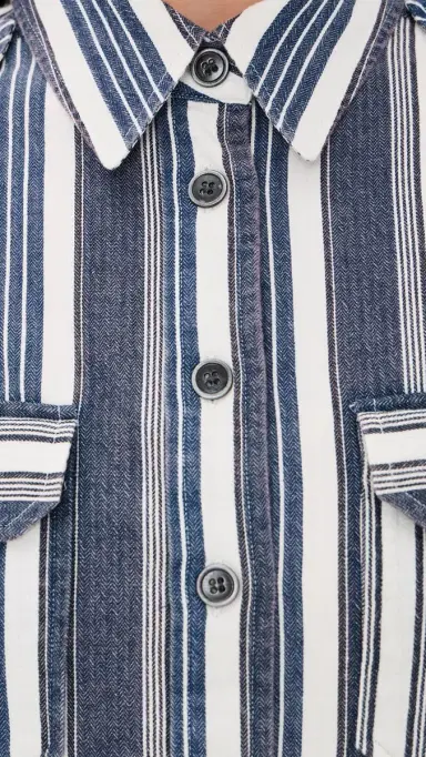 Isabel Marant Étoile Gelva Shirt Ecru/Blue | Thumbnail 6 Isabel Marant Étoile Gelva Shirt Ecru/Blue | Thumbnail 6