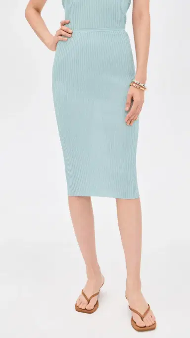 Leset Blake Rib Skirt Mirage | Thumbnail 2 Leset Blake Rib Skirt Mirage | Thumbnail 2
