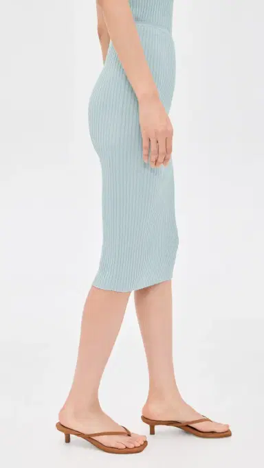 Leset Blake Rib Skirt Mirage | Thumbnail 4 Leset Blake Rib Skirt Mirage | Thumbnail 4
