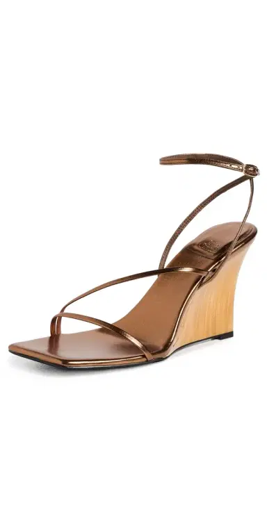 Jeffrey Campbell Topsail Wedge Sandals Bronze 8 | Thumbnail 1 Jeffrey Campbell Topsail Wedge Sandals Bronze 8 | Thumbnail 1
